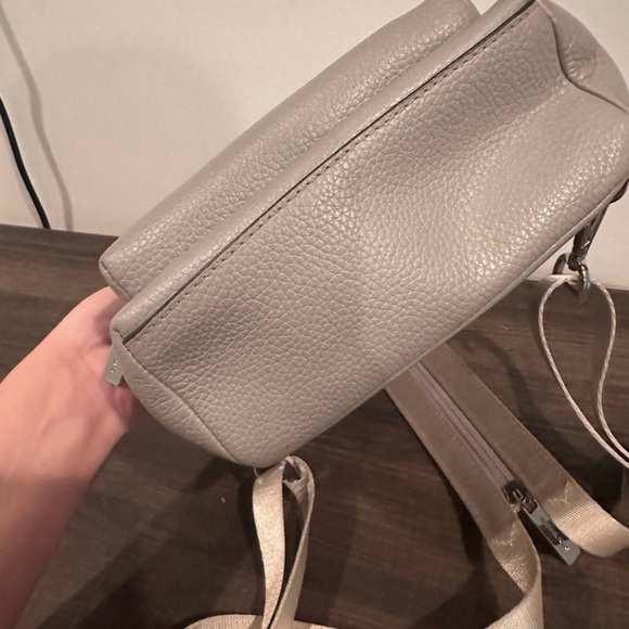 Michael Kors Grey Pebbled Backpack - Picture 4 of 5